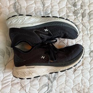 New Balance Black and White Athletic Sneakers